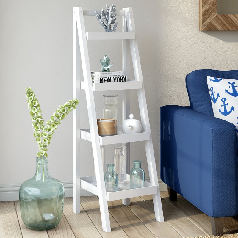 white ladder shelf